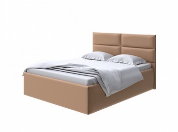 Кровать односпальная Clever 180х200 без кроватного основания Экокожа (Бронзовый перламутр) в Магадане