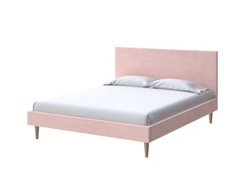 Кровать 1-спальная Claro 90х200, Велюр (Ultra Розовый мусс) в Магадане