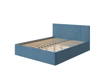 Кровать Helix Plus 90х200, Велюр (Monopoly Прованский синий (792)) в Магадане