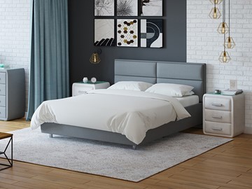 Кровать 1-спальная Pado 90х200, Рогожка (Savana Grey (серый)) в Магадане