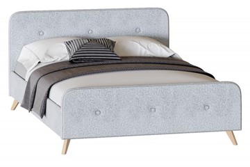 Кровать односпальная Мебельград Сиерра 900 (с подъемным механизмом и коробом) Аура серый в Магадане