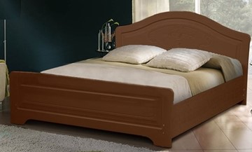 Кровать 1.5-спальная Ивушка-5 2000х1200 с высоким изножьем, цвет Итальянский орех в Магадане