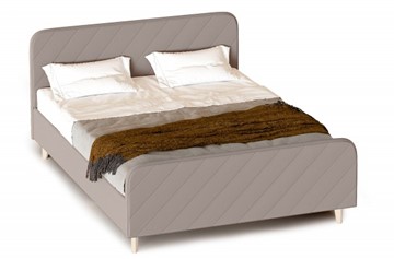 Спальная кровать Мелоди 1400 (с основанием) Альба бежевый в Магадане