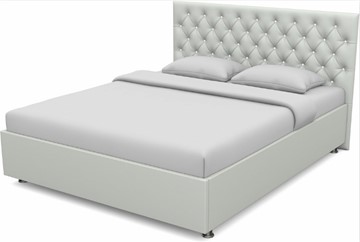 Кровать спальная Флоренция-А 1600 с основанием (Nitro White) в Магадане