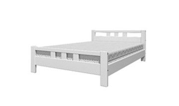 Спальная кровать Вероника-2 (Белый Античный) 90х200 в Магадане