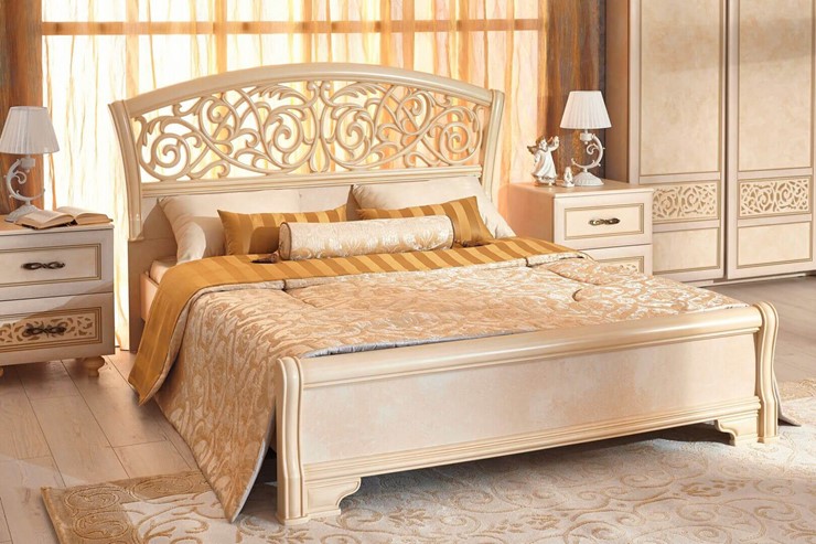 Гарнитур в спальню Александрия, кровать, 2 тумбочки, Ленто в Магадане - изображение 5