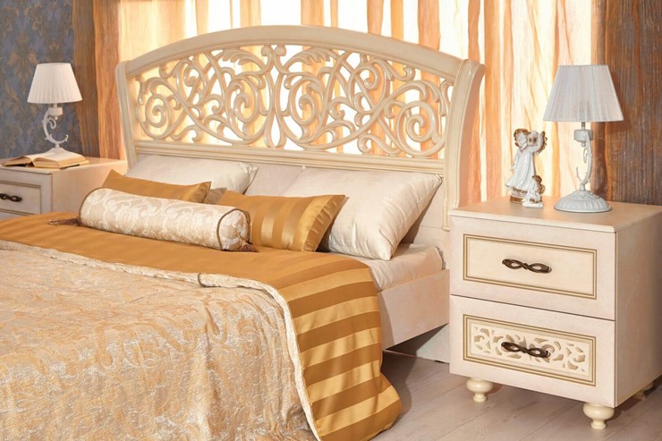 Гарнитур в спальню Александрия, кровать, 2 тумбочки, Ленто в Магадане - изображение 10
