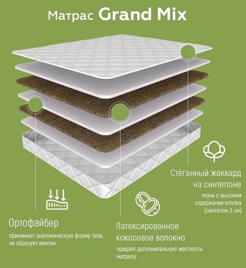 Матрас Grand, Mix в Магадане - изображение 1