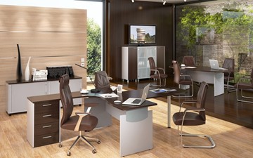 Мебель для персонала Skyland OFFIX-NEW для двух сотрудников и руководителя в Магадане