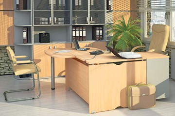 Офисный комплект мебели Милан для руководителя отдела в Магадане