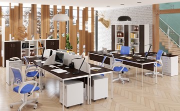 Офисный набор мебели Imago S - два стола, две тумбы в Магадане