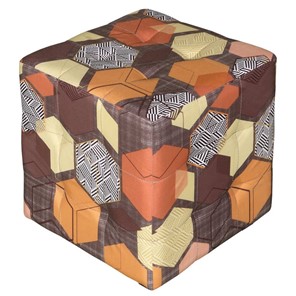 Банкетка в гостиную Мебелик BeautyStyle 6, модель 400 ткань коричневый микс в Магадане