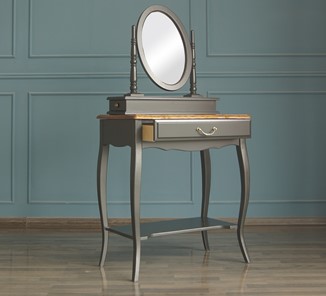 Стол туалетный Leontina с зеркалом (ST9321BLK) Черный в Магадане - предосмотр 3