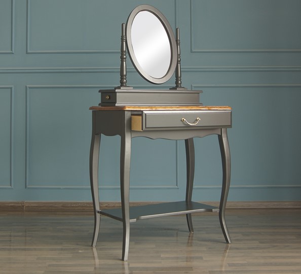 Стол туалетный Leontina с зеркалом (ST9321BLK) Черный в Магадане - изображение 3