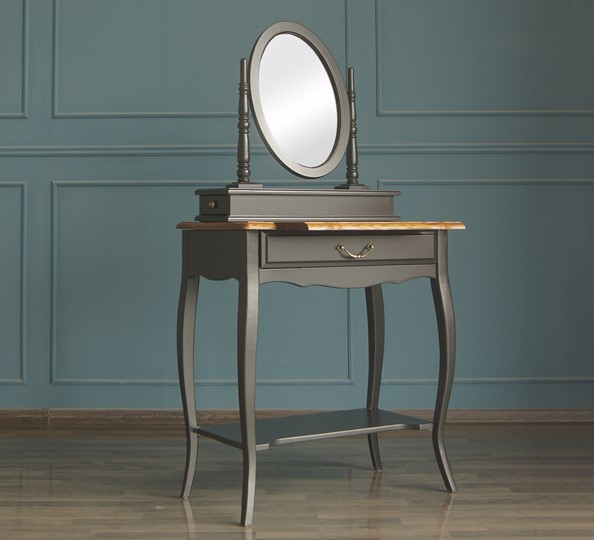 Стол туалетный Leontina с зеркалом (ST9321BLK) Черный в Магадане - изображение 4
