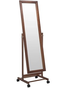 Напольное зеркало в спальню Мебелик BeautyStyle 27 (135х42,5см) Средне-коричневый в Магадане