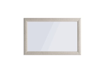 Зеркало прямоугольное 90х60, Рогожка песочный в Магадане