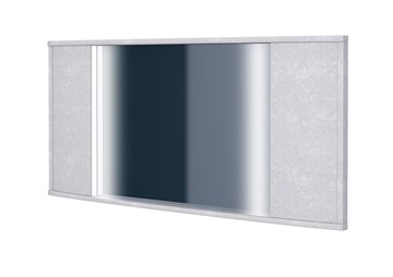 Зеркало прямоугольное Vittoria с подсветкой, Флок (Бентлей Светло-серый) в Магадане