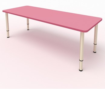 Стол детский 2-местный  (по одну сторону столешн.) СДО-2 (0-3) розовый в Магадане