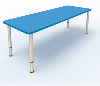 Стол детский МГрупп 2-местный  (по одну сторону столешн.) СДО-2 (0-3) синий в Магадане
