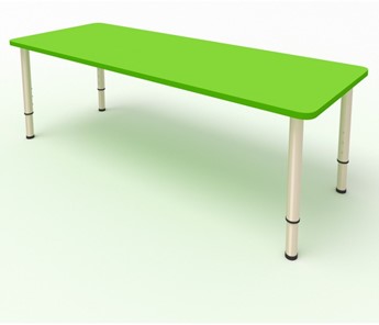 Стол для детей 2-местный  (по одну сторону столешн.) СДО-2 (0-3) зеленый в Магадане