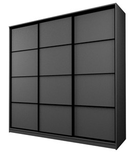 Шкаф 3-х створчатый Аллоджио MAX МШ-27-6-24-111, Профиль Черный/Цвет Графит в Магадане