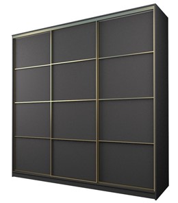 Шкаф 3-х дверный MAX МШ-27-6-27-111, Профиль Золото/Цвет Графит в Магадане