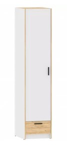 Распашной шкаф Оттавия НМ 011.20 Белый Фасадный/Дуб Крафт Золотой в Магадане