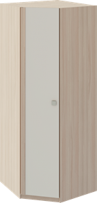 Шкаф угловой Глэдис М21 (Шимо светлый/Белый текстурный) в Магадане
