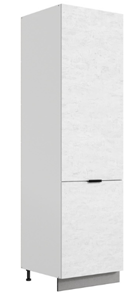 Шкаф-пенал Стоун 2 L600 (2 дв.гл.) (белый/белая скала) в Магадане