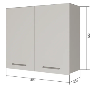 Сушильный шкаф на кухню ВС7 80, МДФ Грей/Антрацит в Магадане