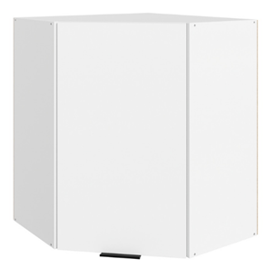 Навесной шкаф Стоун  L600x600 (1 дв. гл.) (белый/джелато софттач) в Магадане