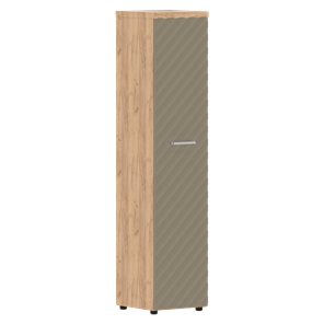 Шкаф TORR LUX TLHC 42.1 колонка с глухой дверью и топом 435х452х1958 Дуб Бофорд/ Капучино в Магадане