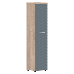Шкаф TORR LUX TLHC 42.1 колонка с глухой дверью и топом 435х452х1958 Дуб Каньон/ Серо-голубой в Магадане