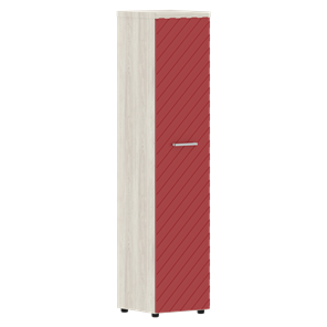 Шкаф TORR LUX TLHC 42.1 колонка с глухой дверью и топом 435х452х1958 Сосна Эдмонт/ Красный в Магадане