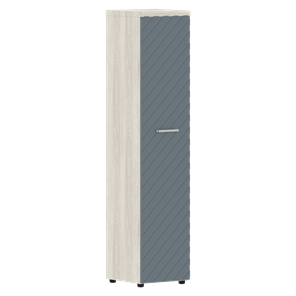 Шкаф-стеллаж TORR LUX TLHC 42.1 колонка с глухой дверью и топом 435х452х1958 Сосна Эдмонт/ Серо-голубой в Магадане