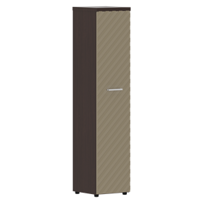 Шкаф-стеллаж TORR LUX TLHC 42.1 колонка с глухой дверью и топом 435х452х1958 Венге/ Капучино в Магадане