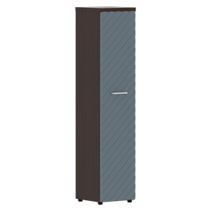 Шкаф-стеллаж TORR LUX TLHC 42.1 колонка с глухой дверью и топом 435х452х1958 Венге/ Серо-голубой в Магадане