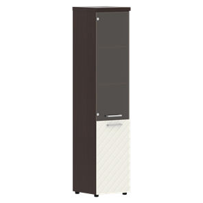 Шкаф-стеллаж TORR LUX TLHC 42.2 R колонка комбинированная с топом 435х452х1958 Венге/ Латте в Магадане