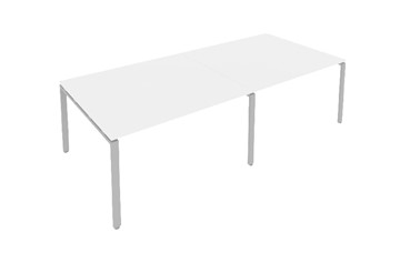 Офисный стол для переговоров Б.ПРГ-2.4 Белый/Серый в Магадане