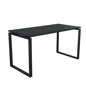 Стол для компьютера Янтарь 55.08-01 мрамор черный/металл черный в Магадане
