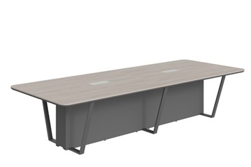 Стол для заседаний LINE Дуб-серый-антрацит СФ-571734.1 (3460х1340х754) в Магадане