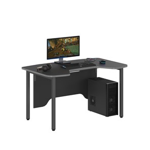 Стол для компьютера SKILLL SSTG 1385, (1360x850x747),  Антрацит /Металлик в Магадане