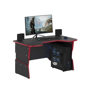 Компьютерный стол SKILLL STG 1385, Антрацит/ Красный в Магадане