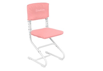 Набор чехлов на спинку и сиденье стула СУТ.01.040-01 Розовый, Замша в Магадане
