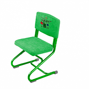 Чехол для стула СУТ 01-01 Зеленый, Замша в Магадане