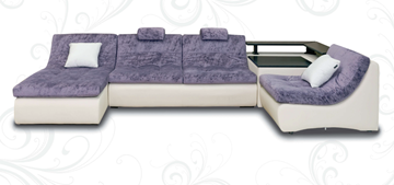 П-образный диван Марго 390х200х180х80 в Магадане