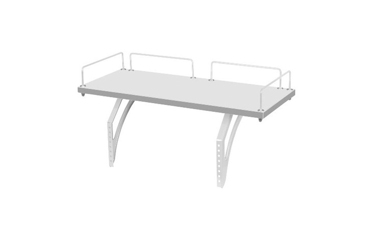 Растущий стол 1/75-40 (СУТ.25) + Polka_z 1/600 (2шт) белый/серый/Зеленый в Магадане - изображение 1