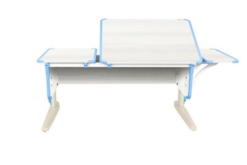 Детский стол-трансформер 4/75-40 (СУТ.42)  + Polka_b 4/550 Рамух белый/бежевый/ниагара в Магадане