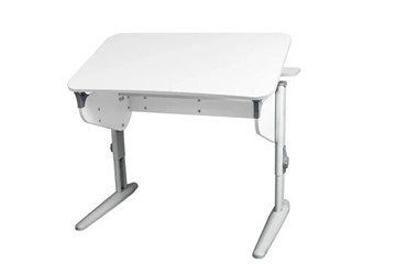 Детский стол-трансформер 5/100 (СУТ.46) + Polka_z 5/500 (2 шт) Рамух белый/серый/серый в Магадане
